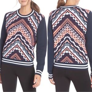 Sweaty Betty Brixton Chevron Sweater Sz L